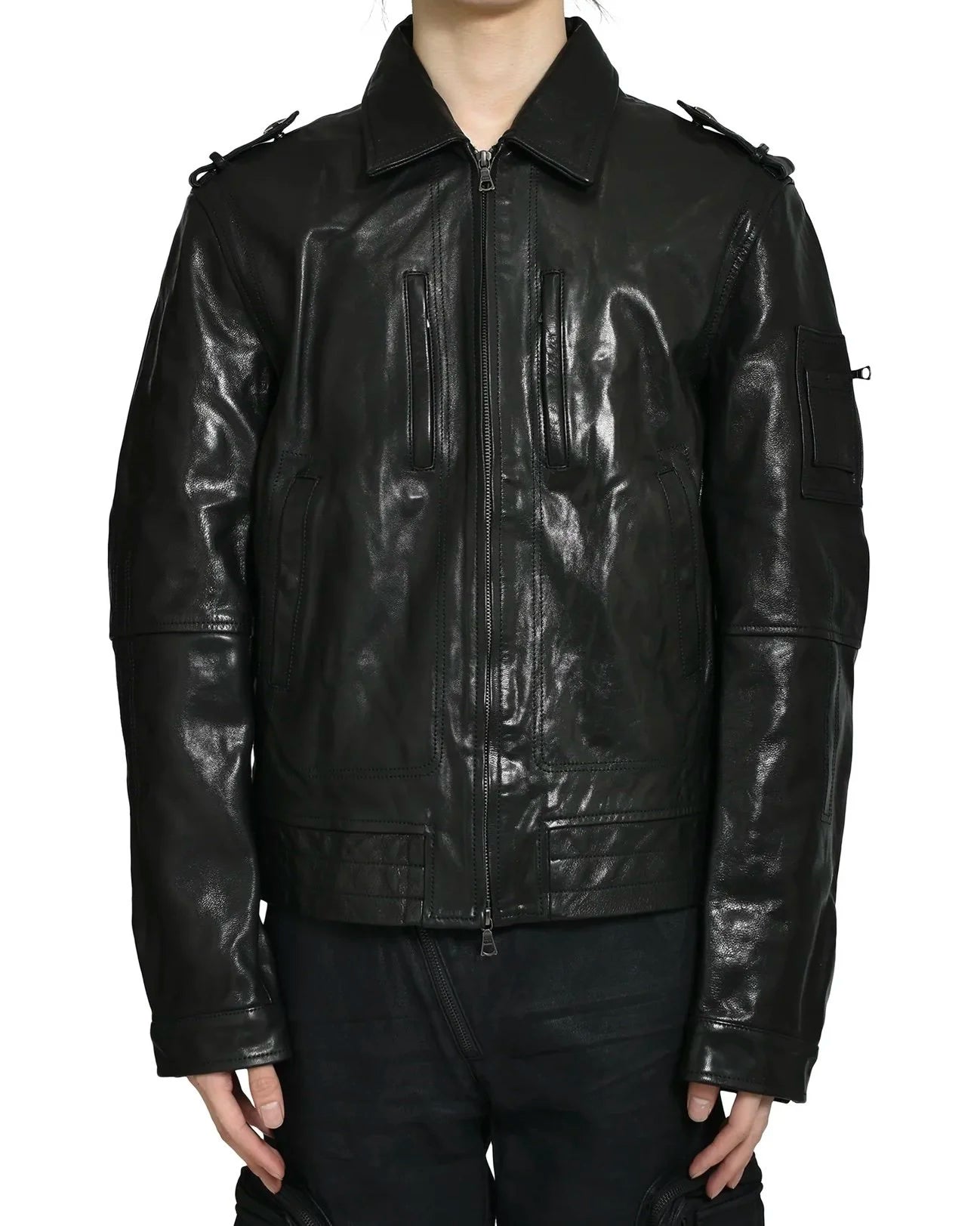 MAJOR'S LEATHER BLOUSON