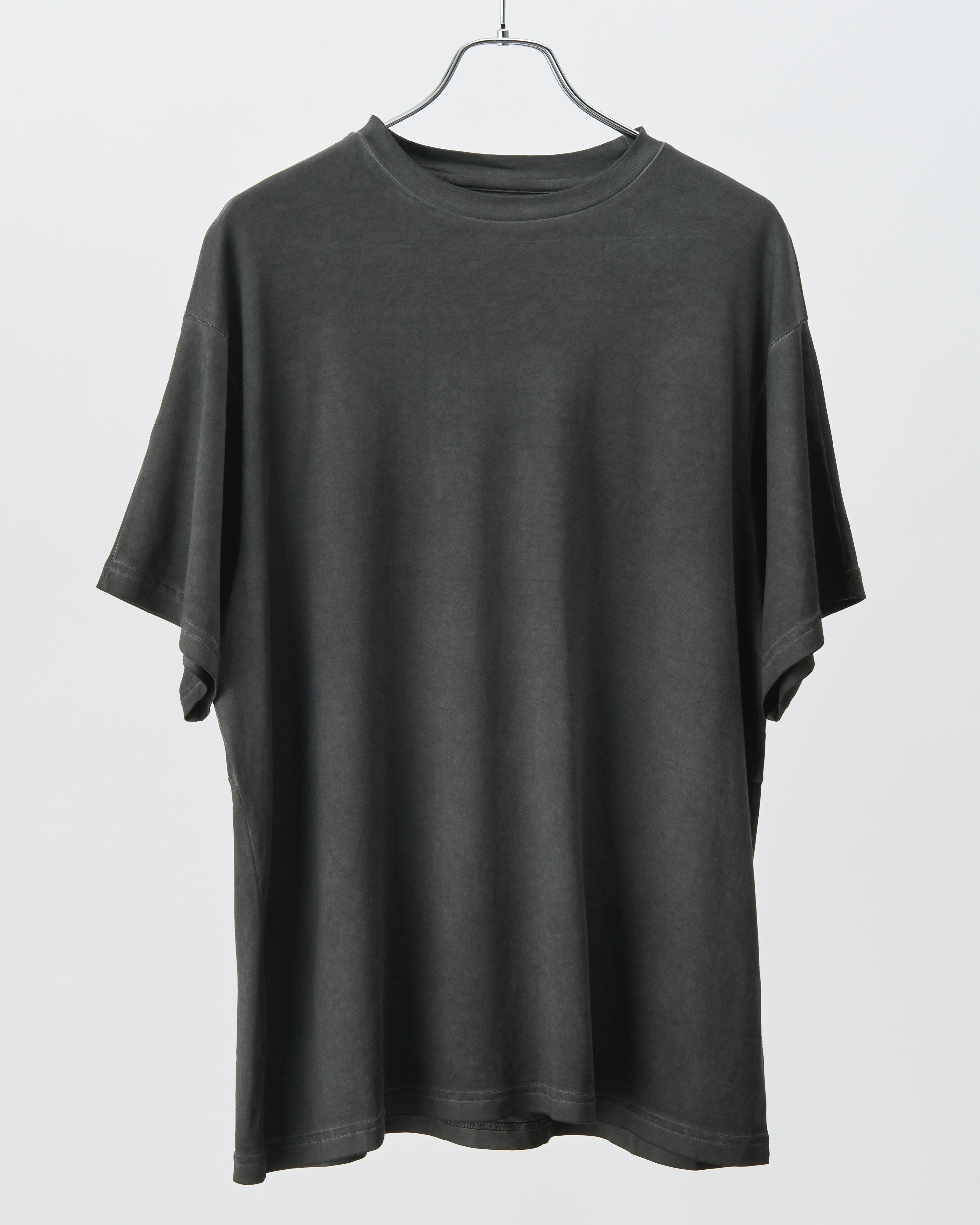Cold Dyed Overlock Tee (Reversible) (Dark Grey)