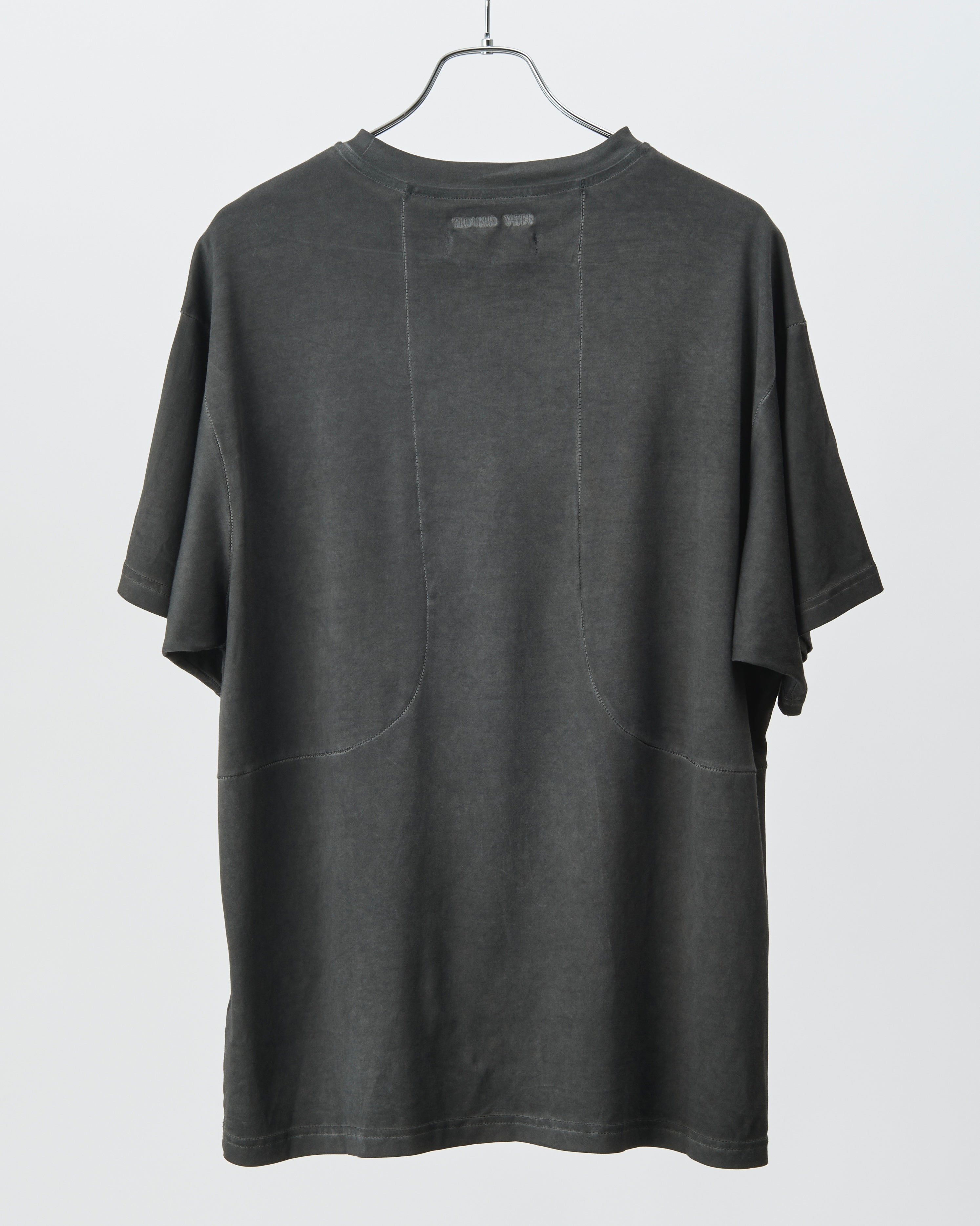 Cold Dyed Overlock Tee (Reversible) (Dark Grey)