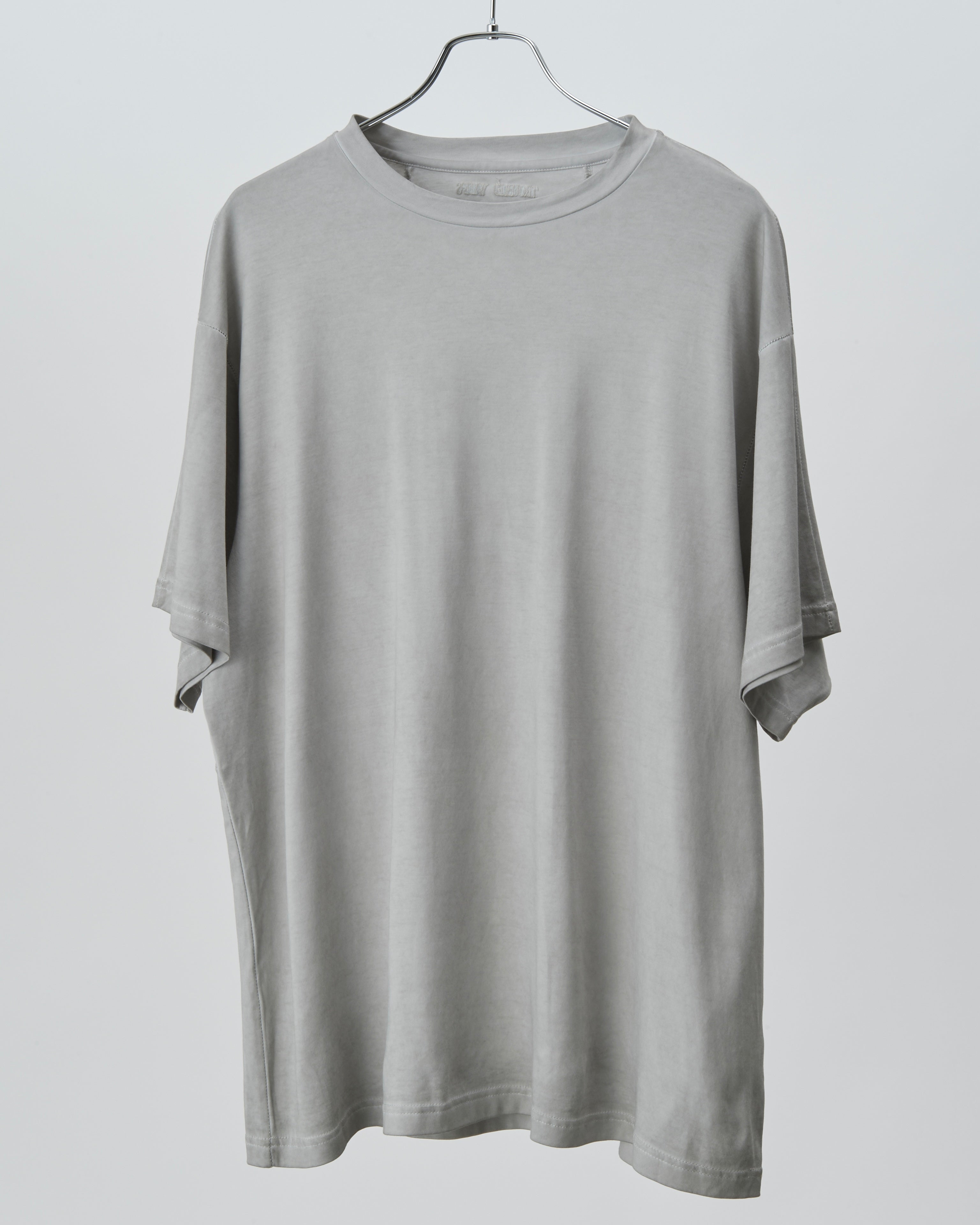 Cold Dyed Overlock Tee (Reversible) (Light Grey)