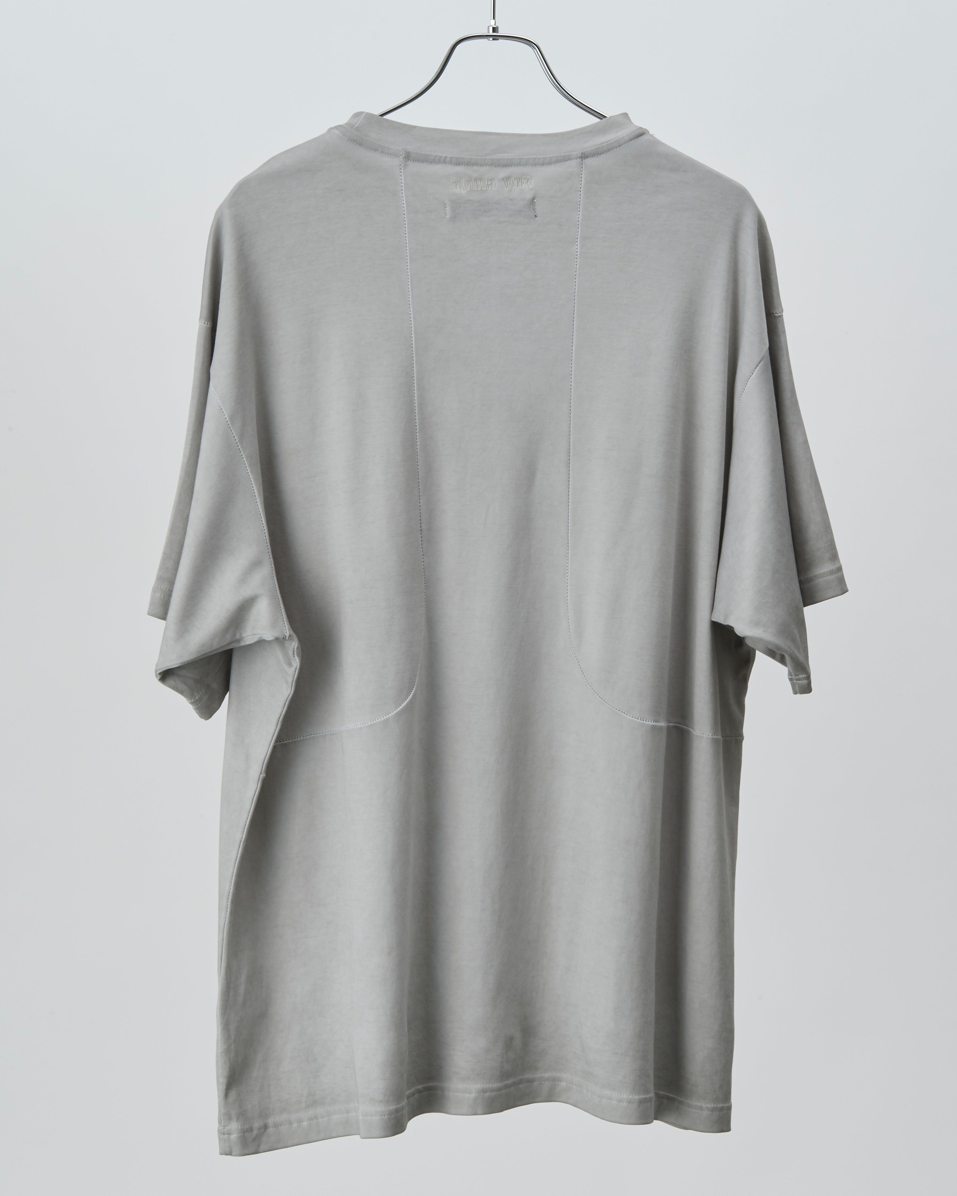 Cold Dyed Overlock Tee (Reversible) (Light Grey)