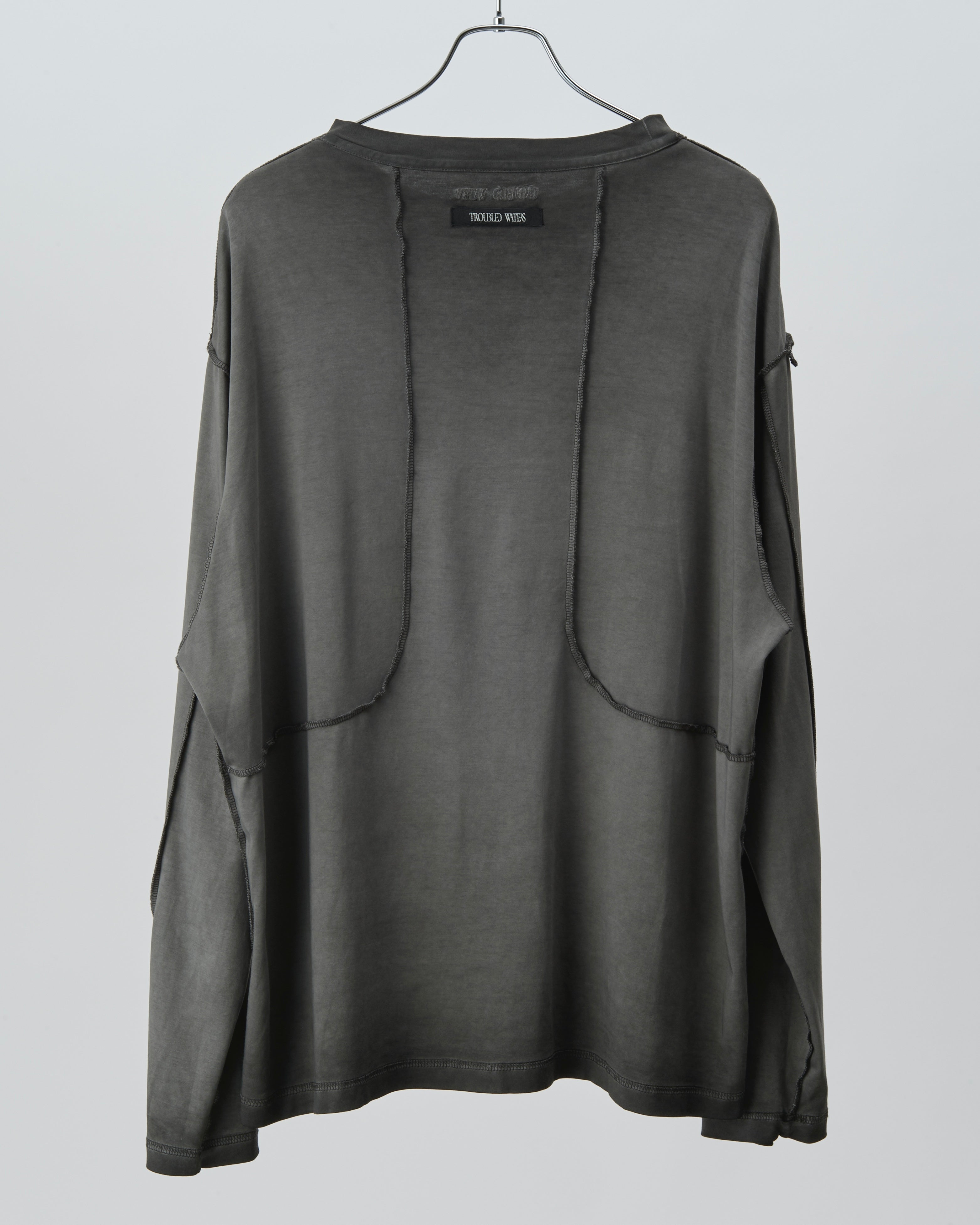 Cold Dyed Longsleeve (Reversible) (Dark Grey)