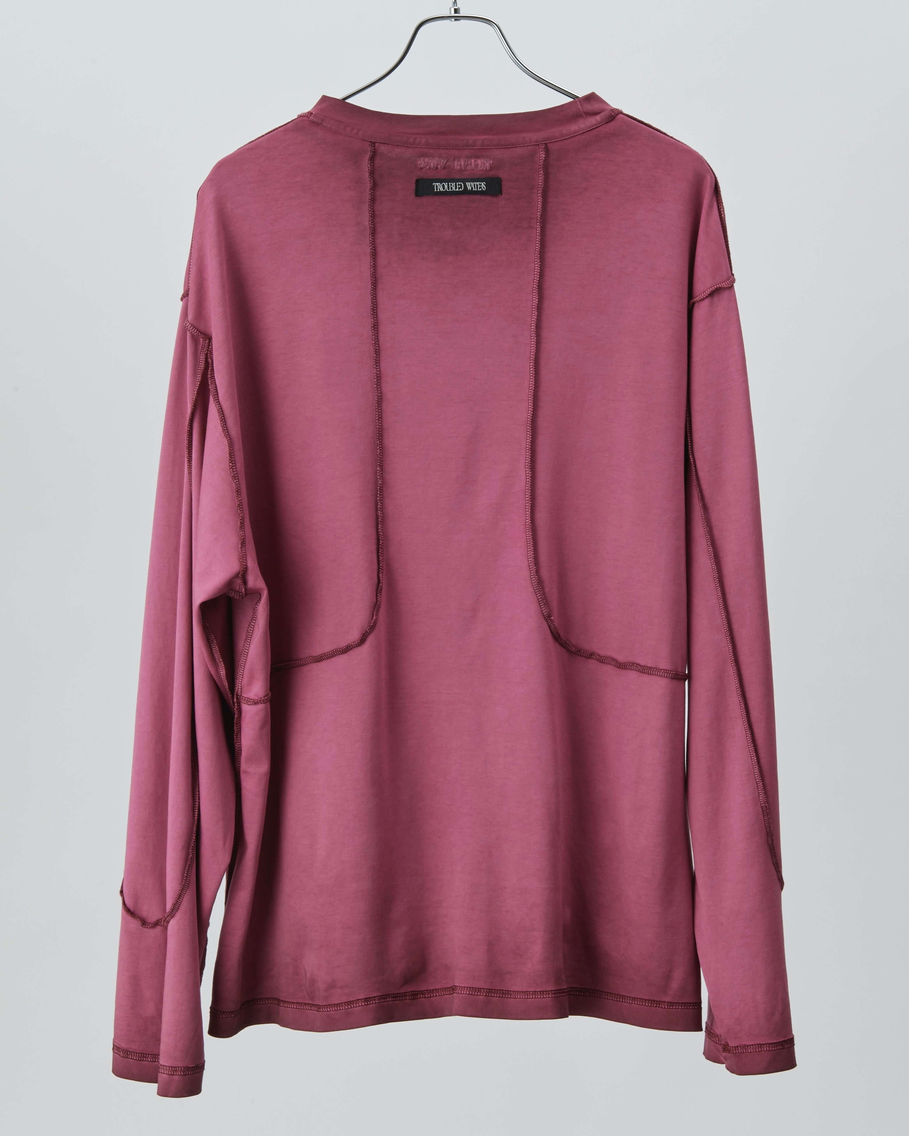 Cold Dyed Longsleeve (Reversible) (Red)
