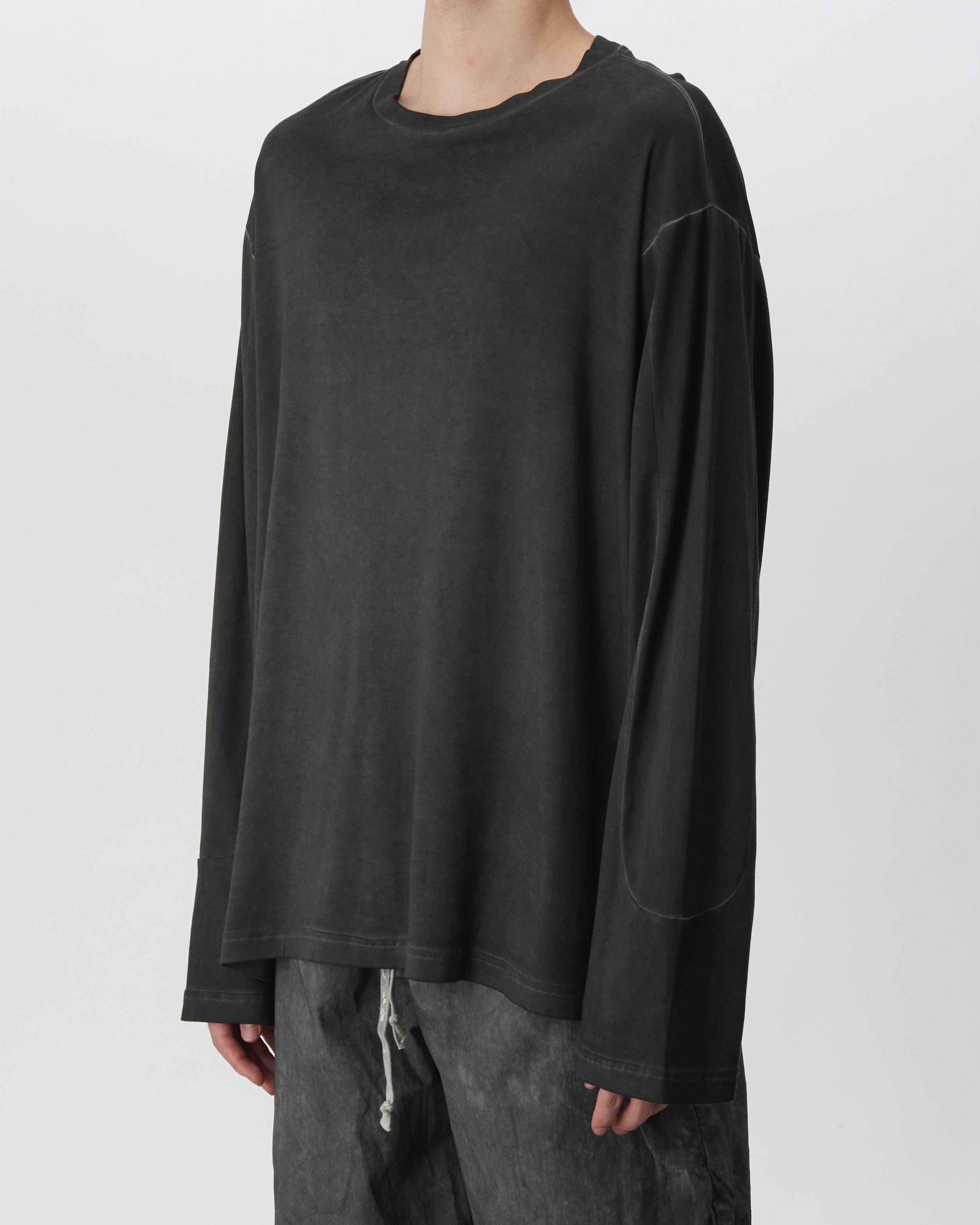 Cold Dyed Longsleeve (Reversible) (Dark Grey)