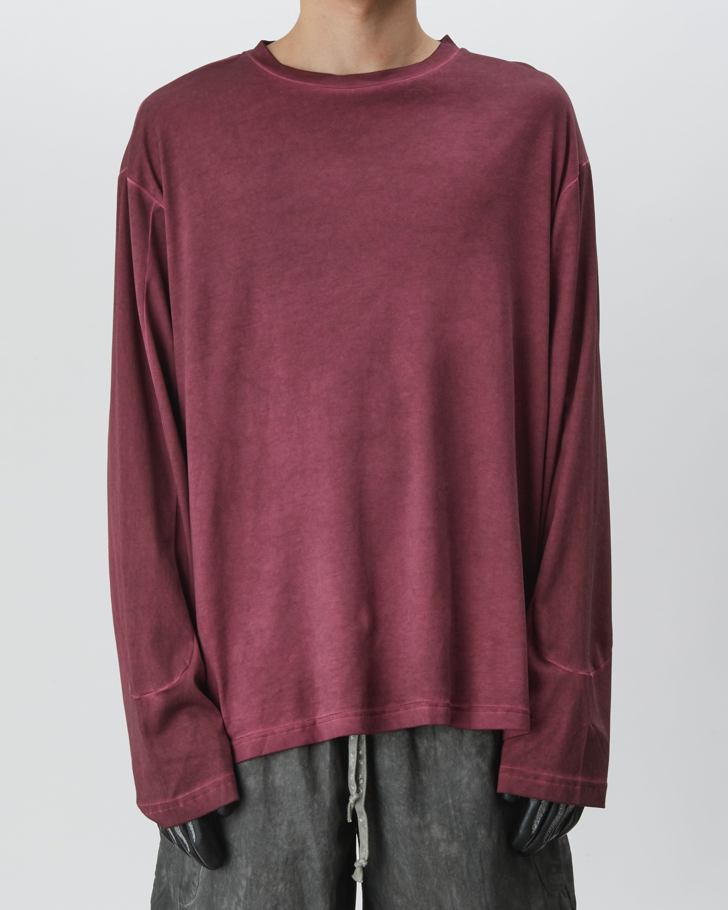 Cold Dyed Longsleeve (Reversible) (Red)