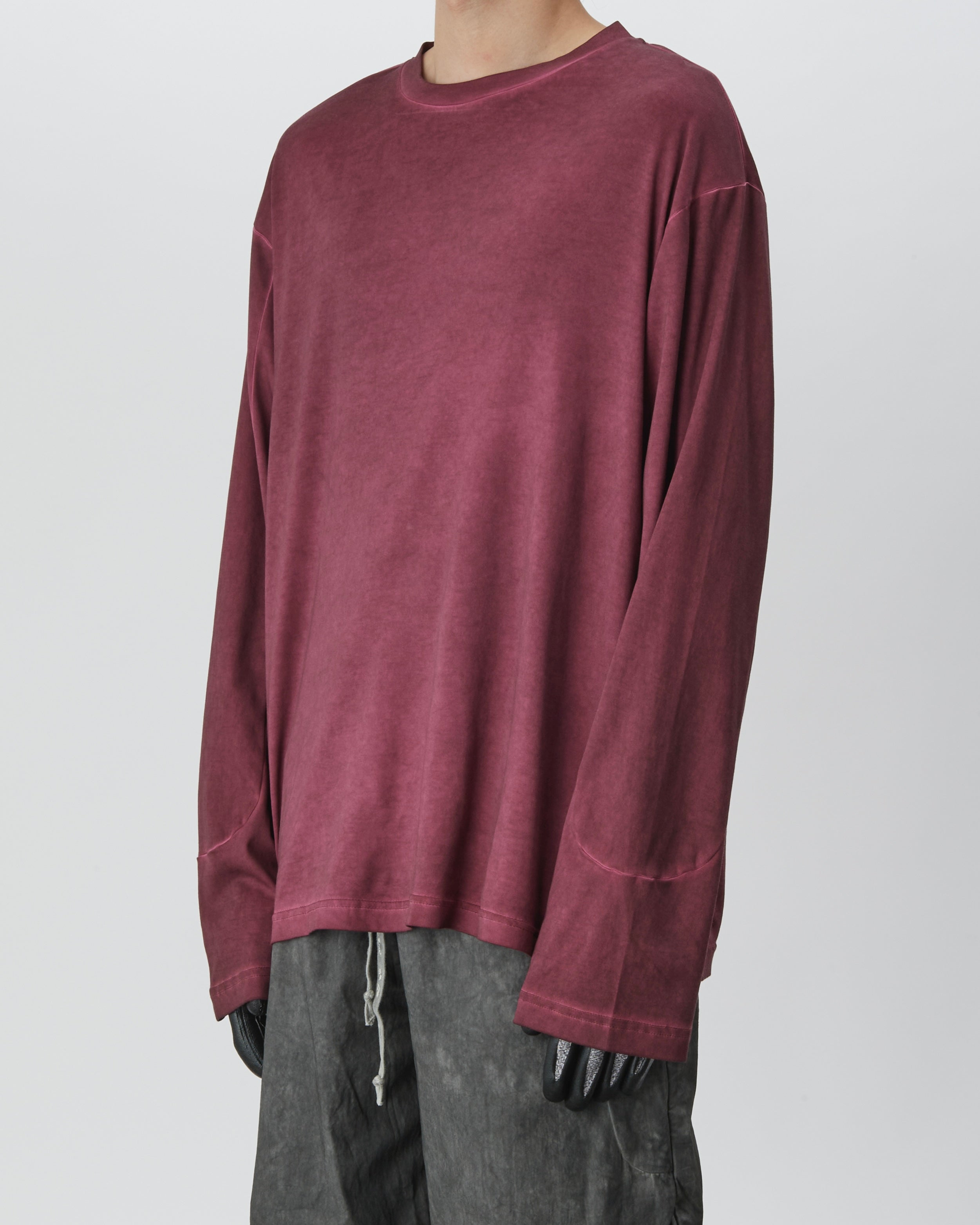 Cold Dyed Longsleeve (Reversible) (Red)