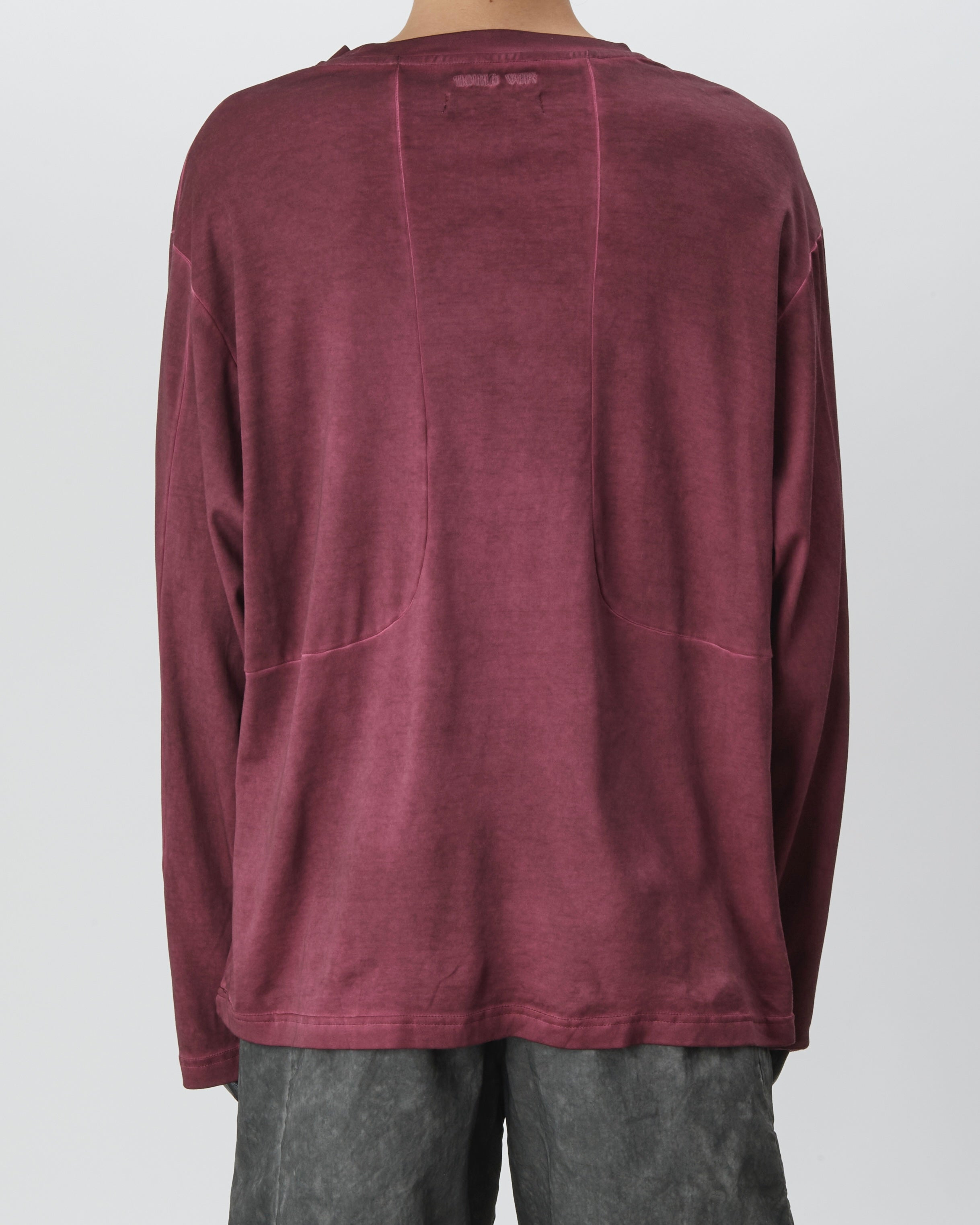 Cold Dyed Longsleeve (Reversible) (Red)