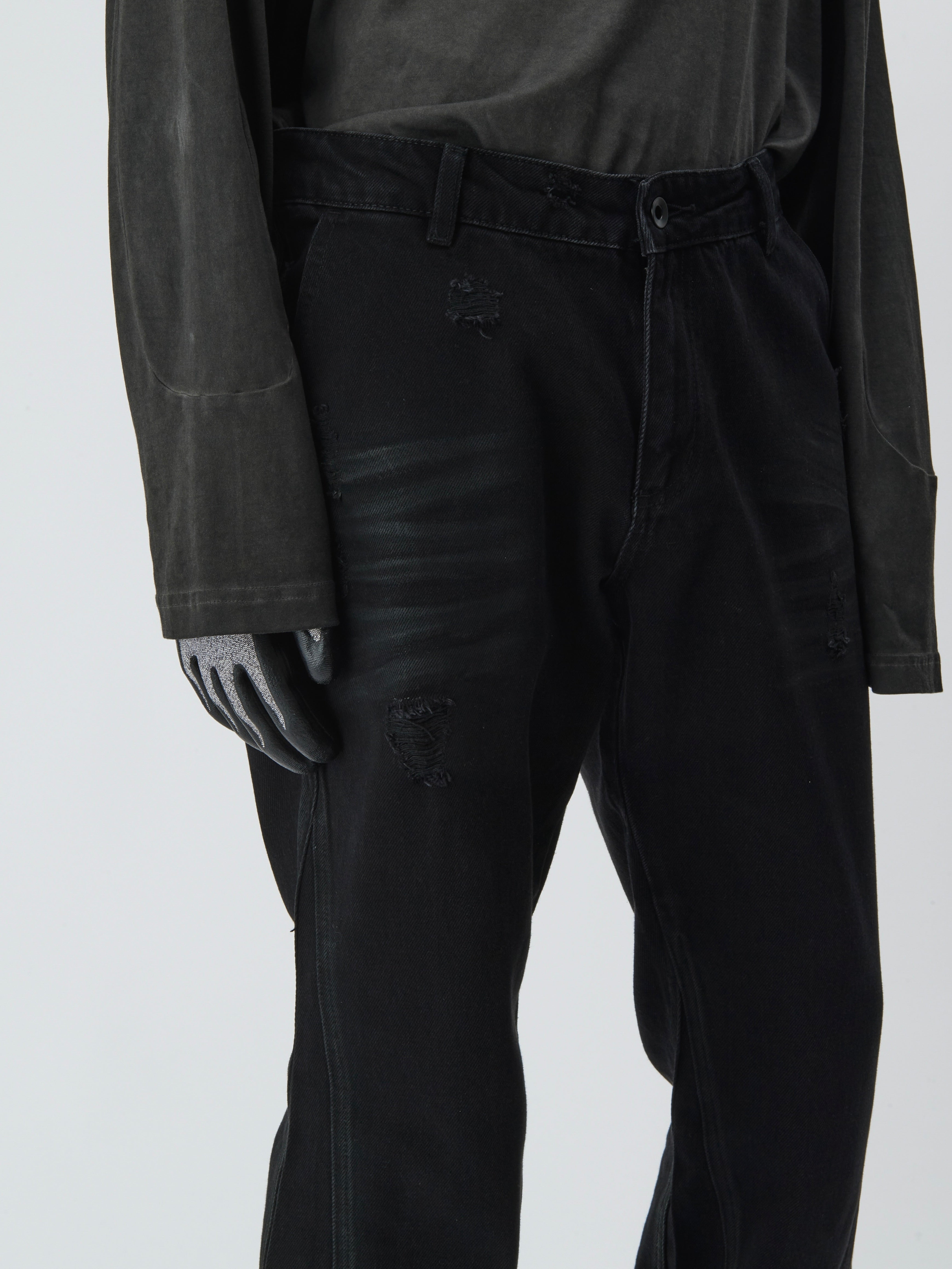 Waxed & Damaged Denim
