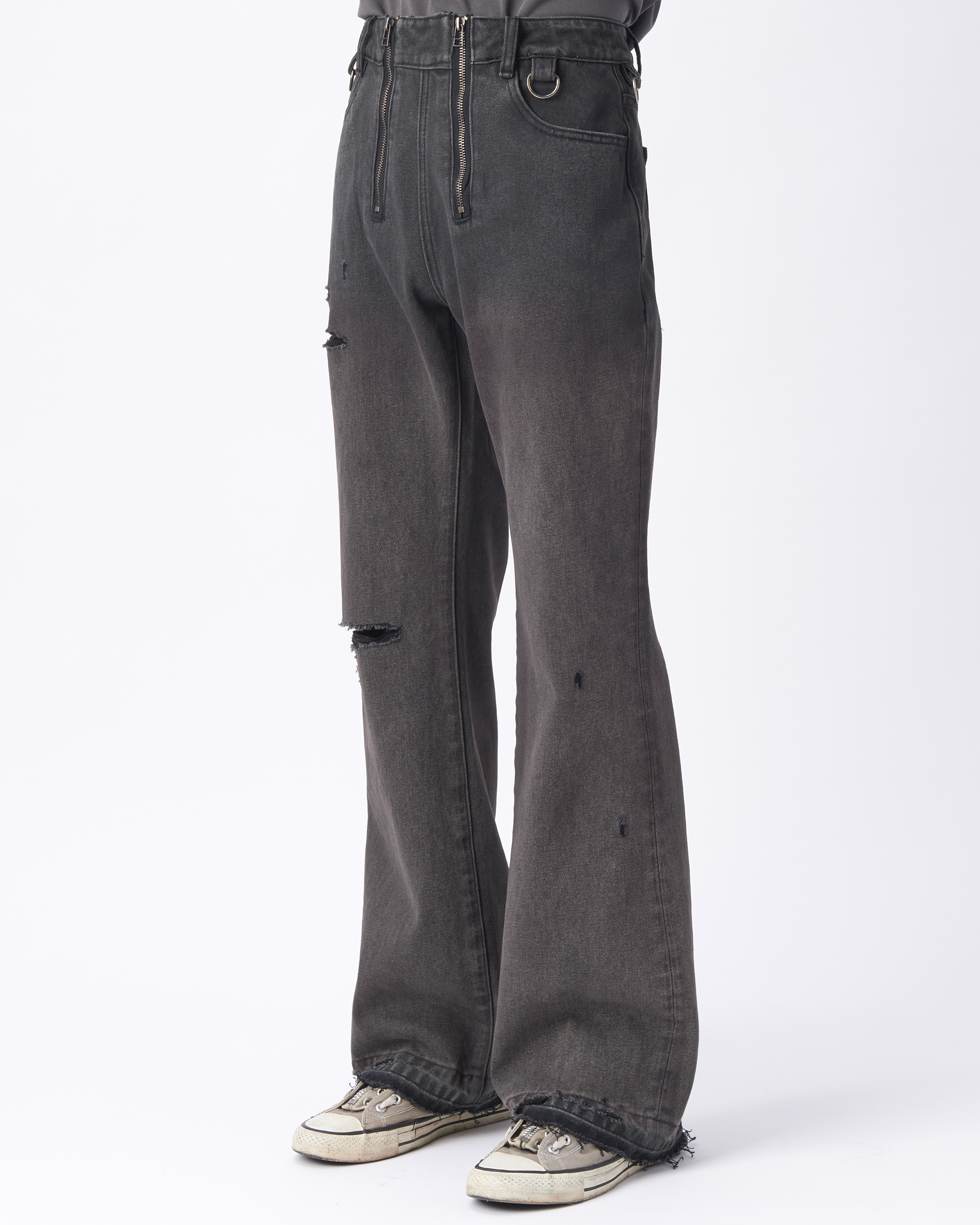Sun Faded Double Zip Denim