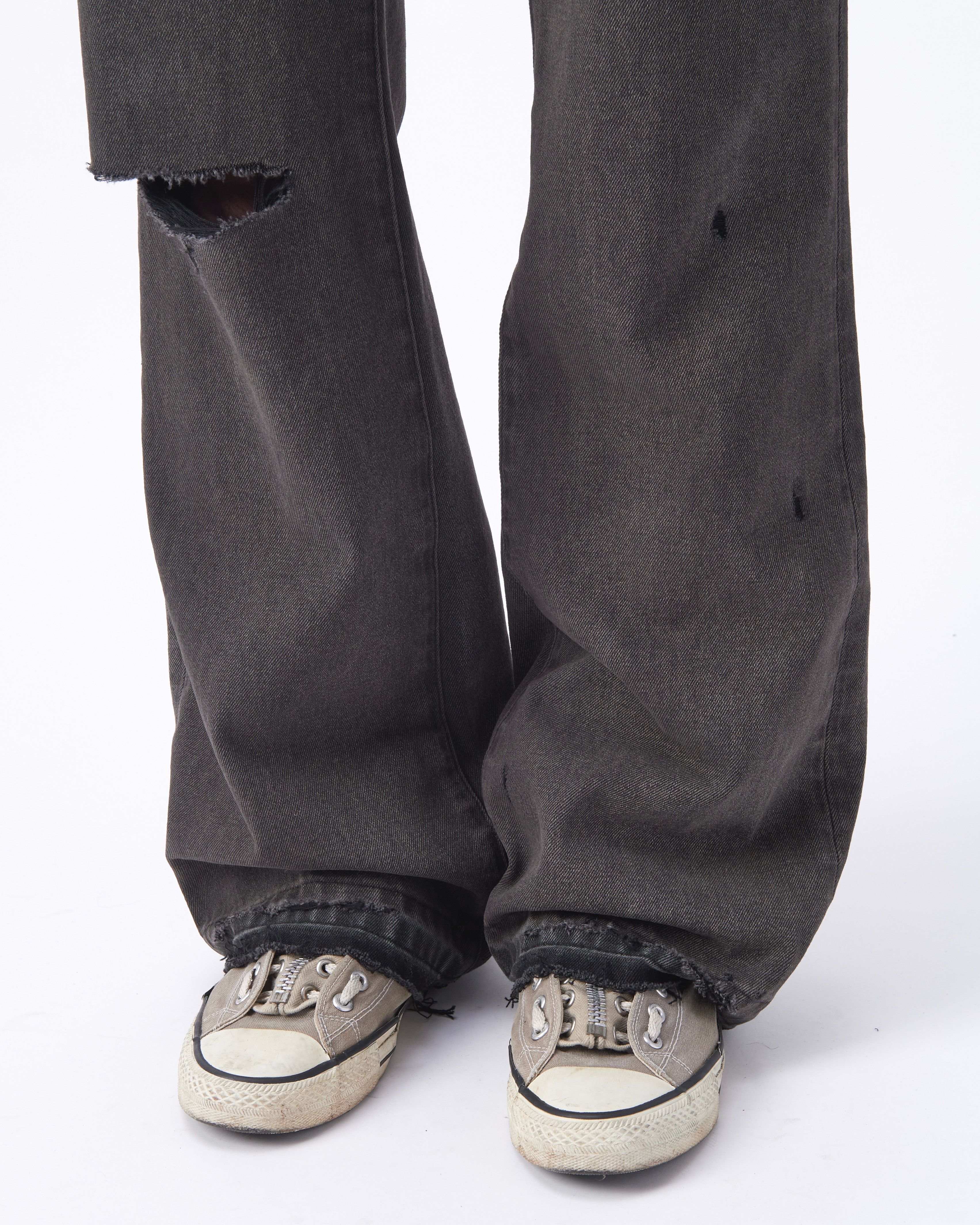 Sun Faded Double Zip Denim
