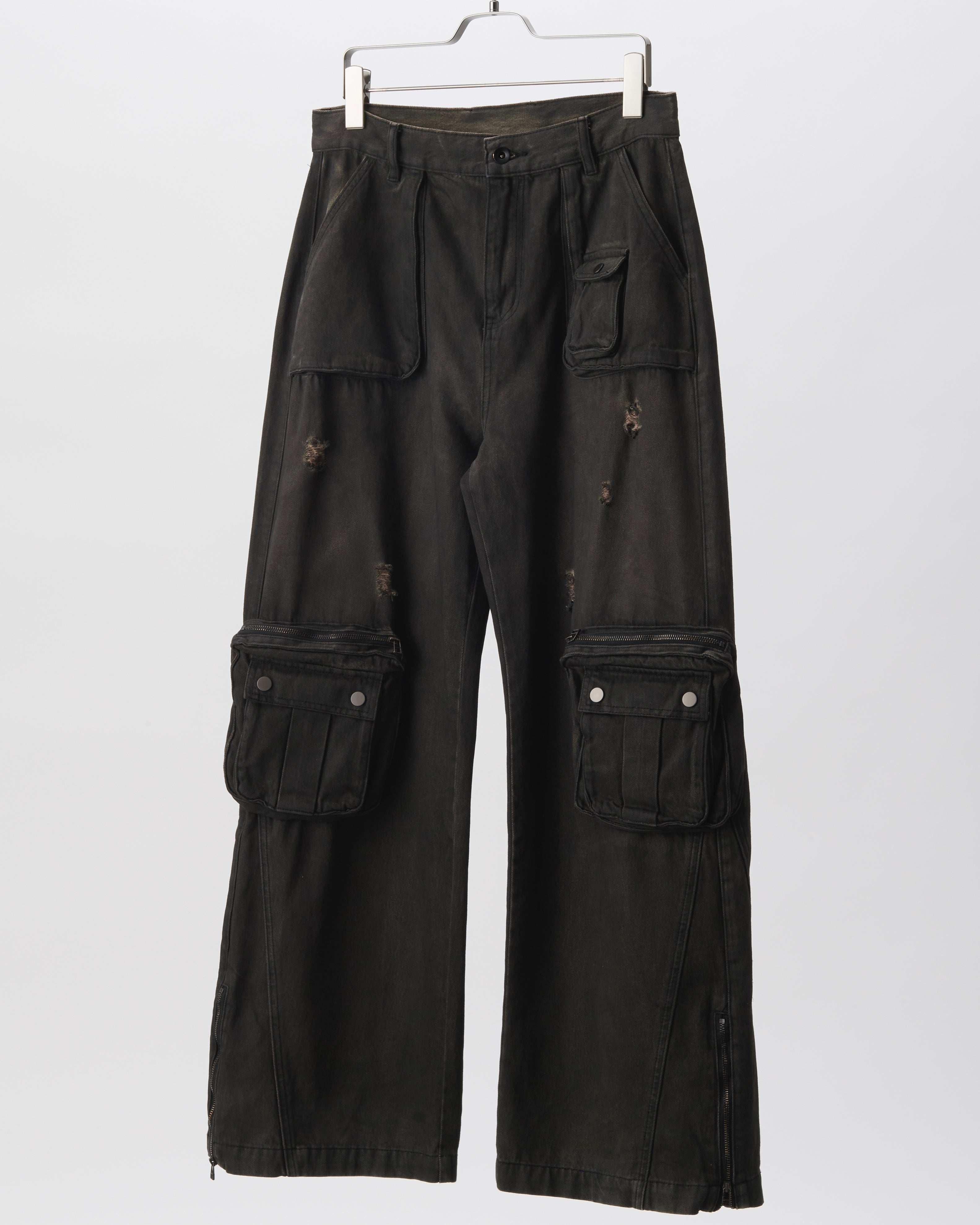 SAFARI CARGO PANTS (BLACK)