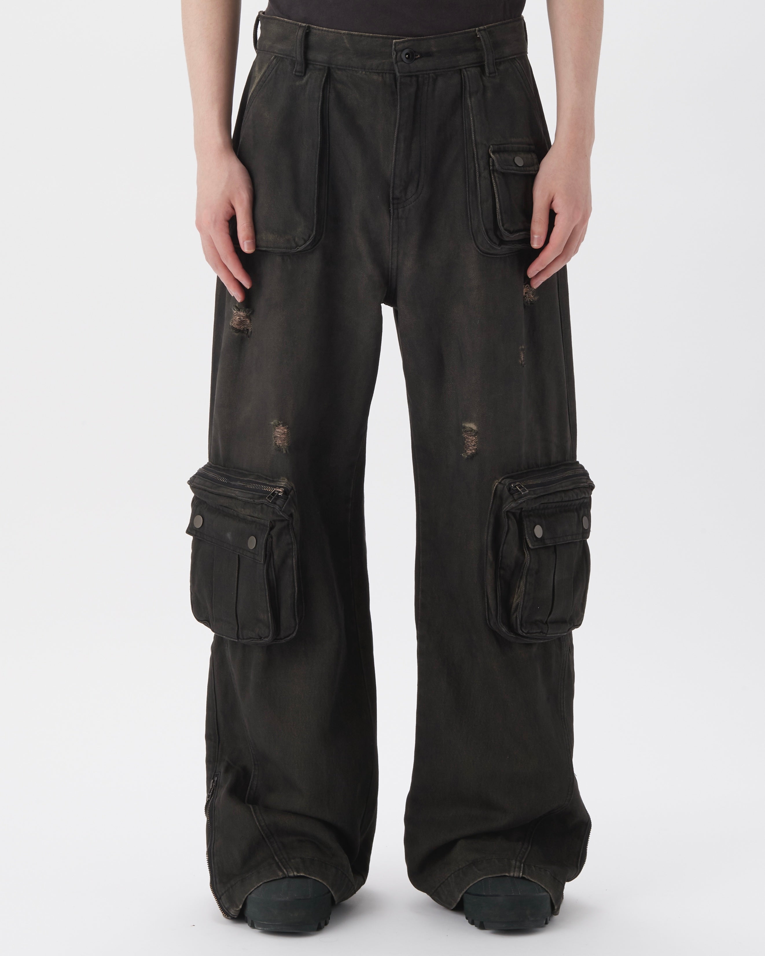 SAFARI CARGO PANTS (BLACK)