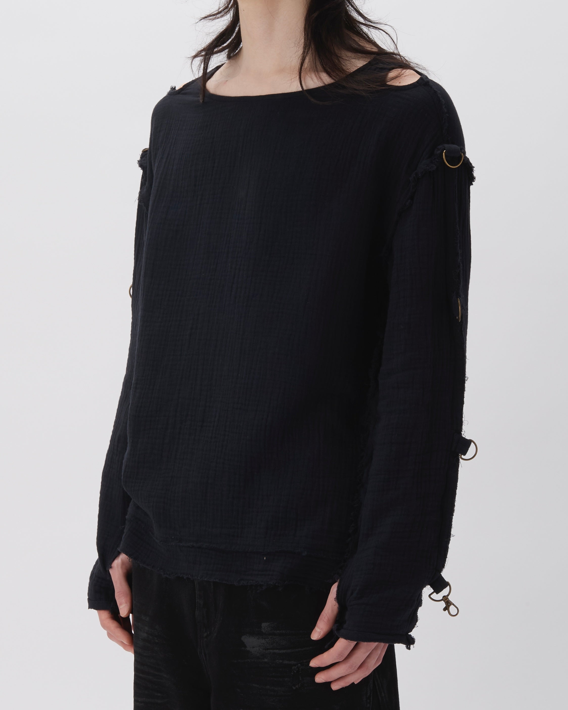 MUSLIN SHIRT (BLACK)