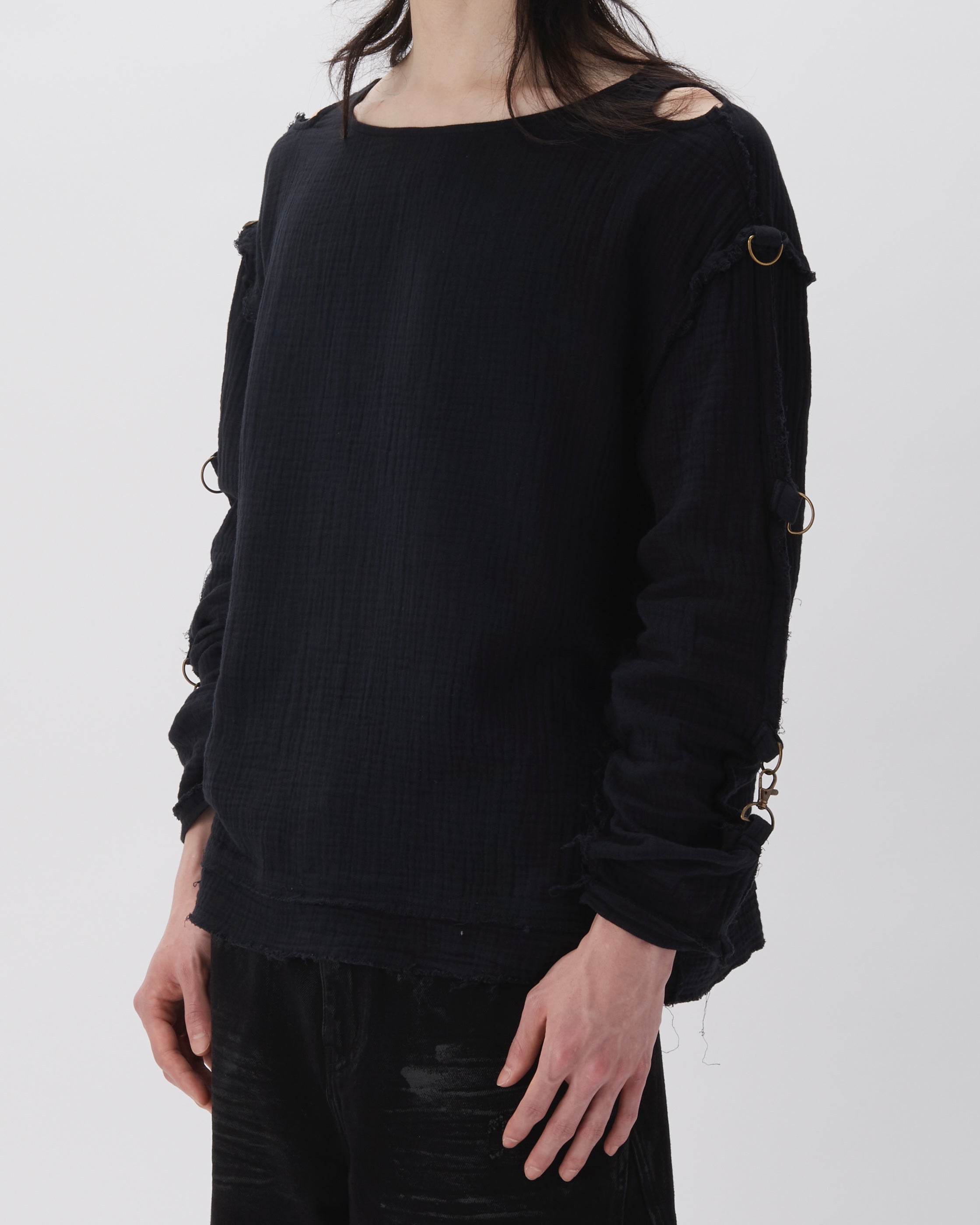 MUSLIN SHIRT (BLACK)