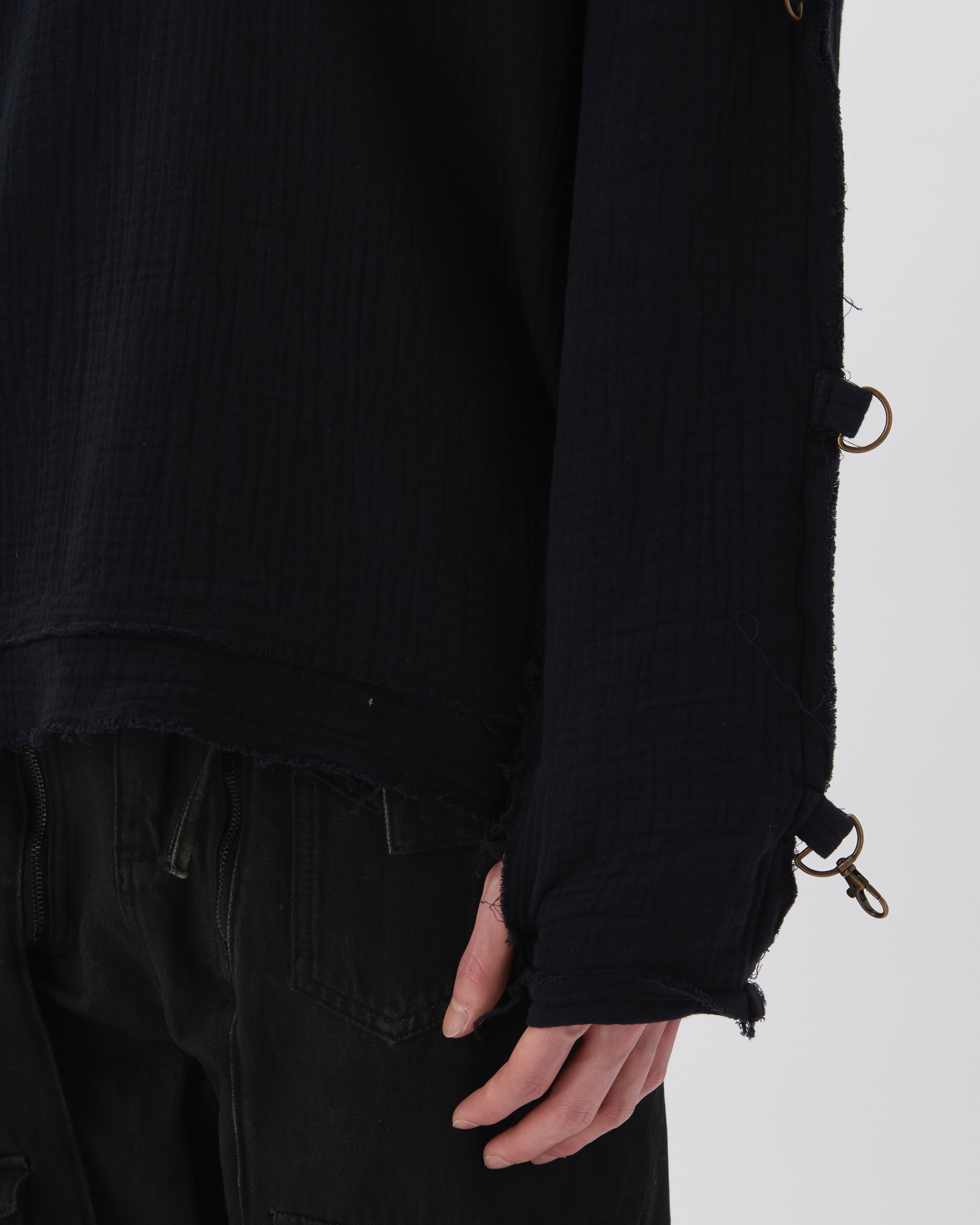 MUSLIN SHIRT (BLACK)