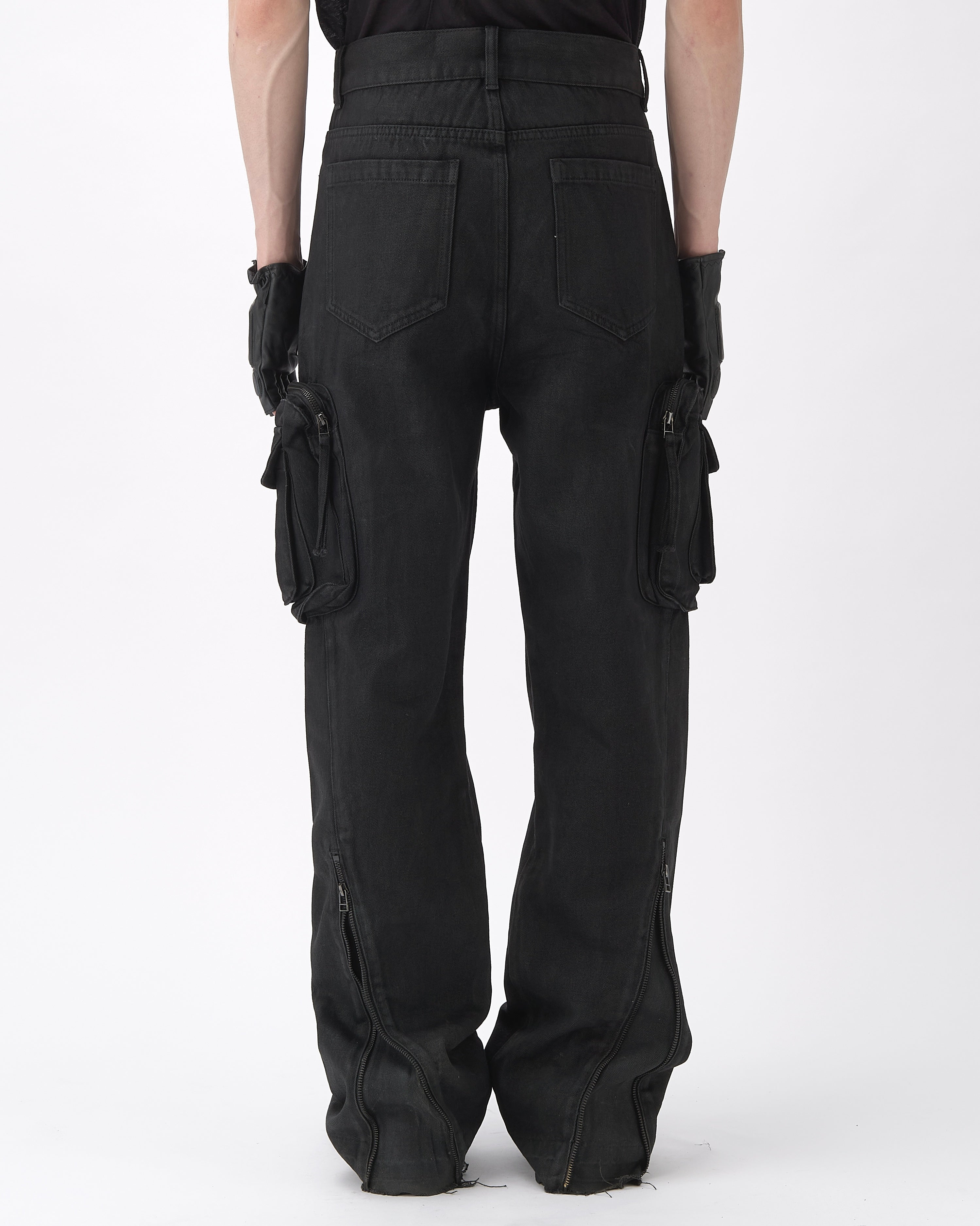 WAXED COMBAT PANTS