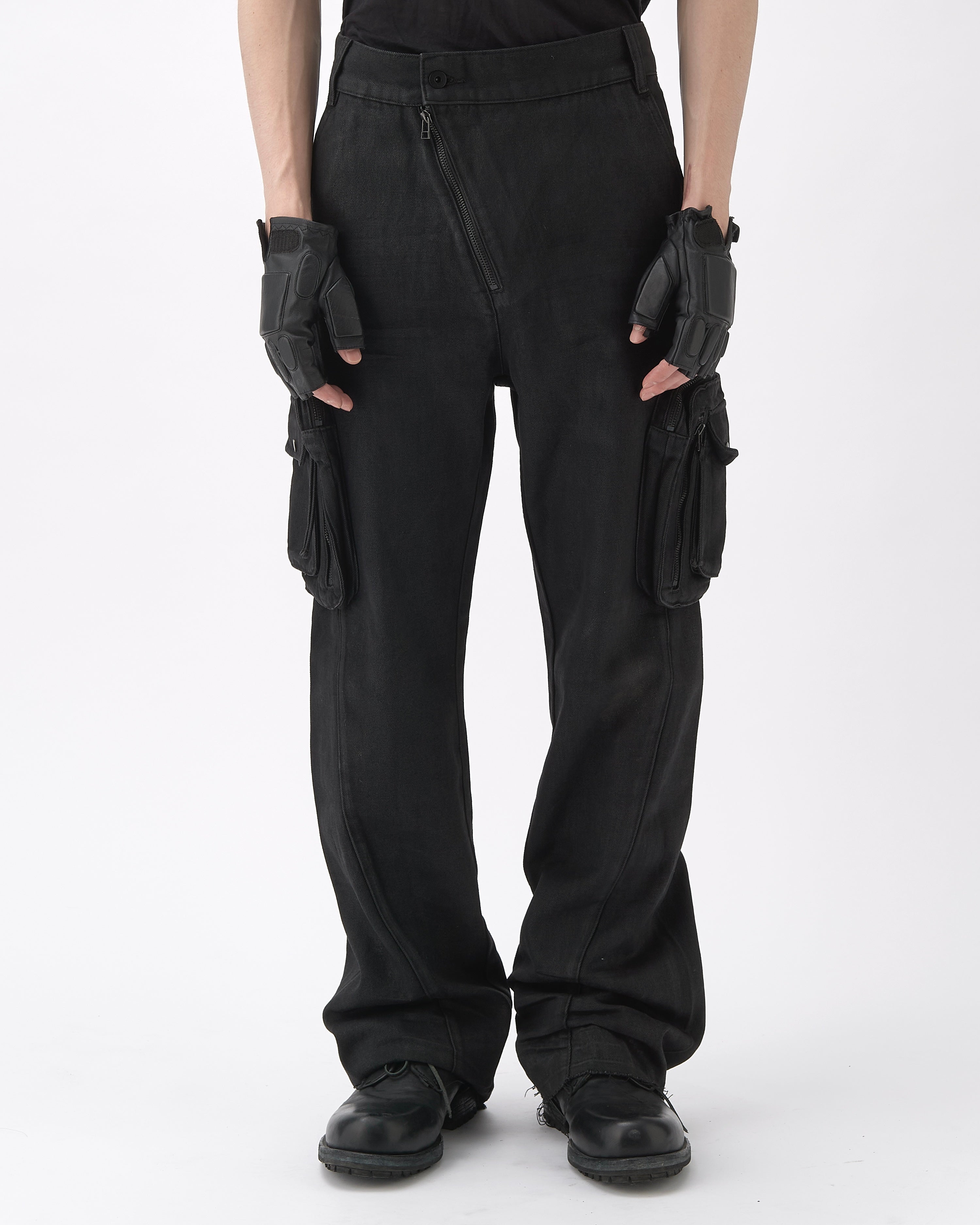 WAXED COMBAT PANTS