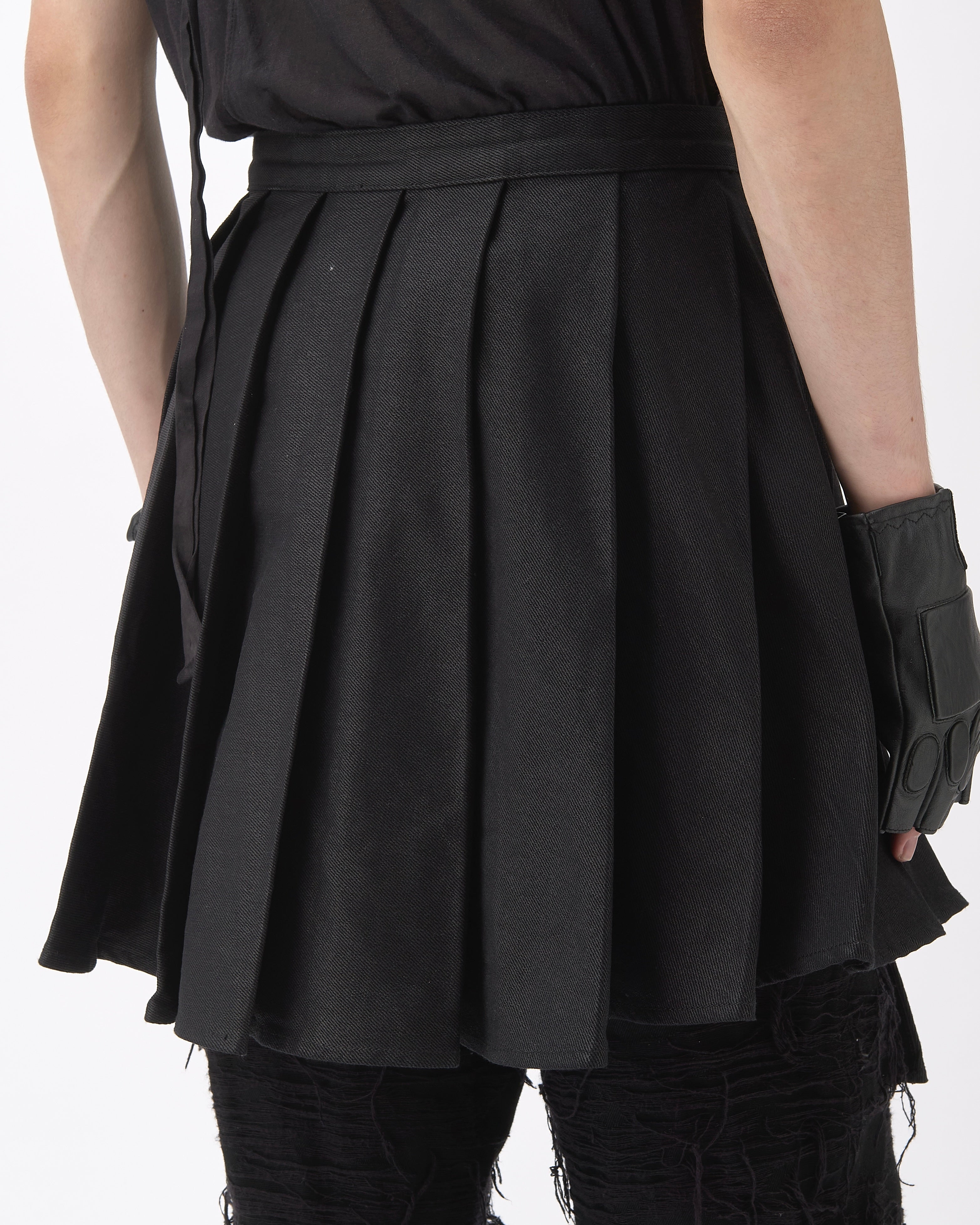 WAXED WRAP SKIRT