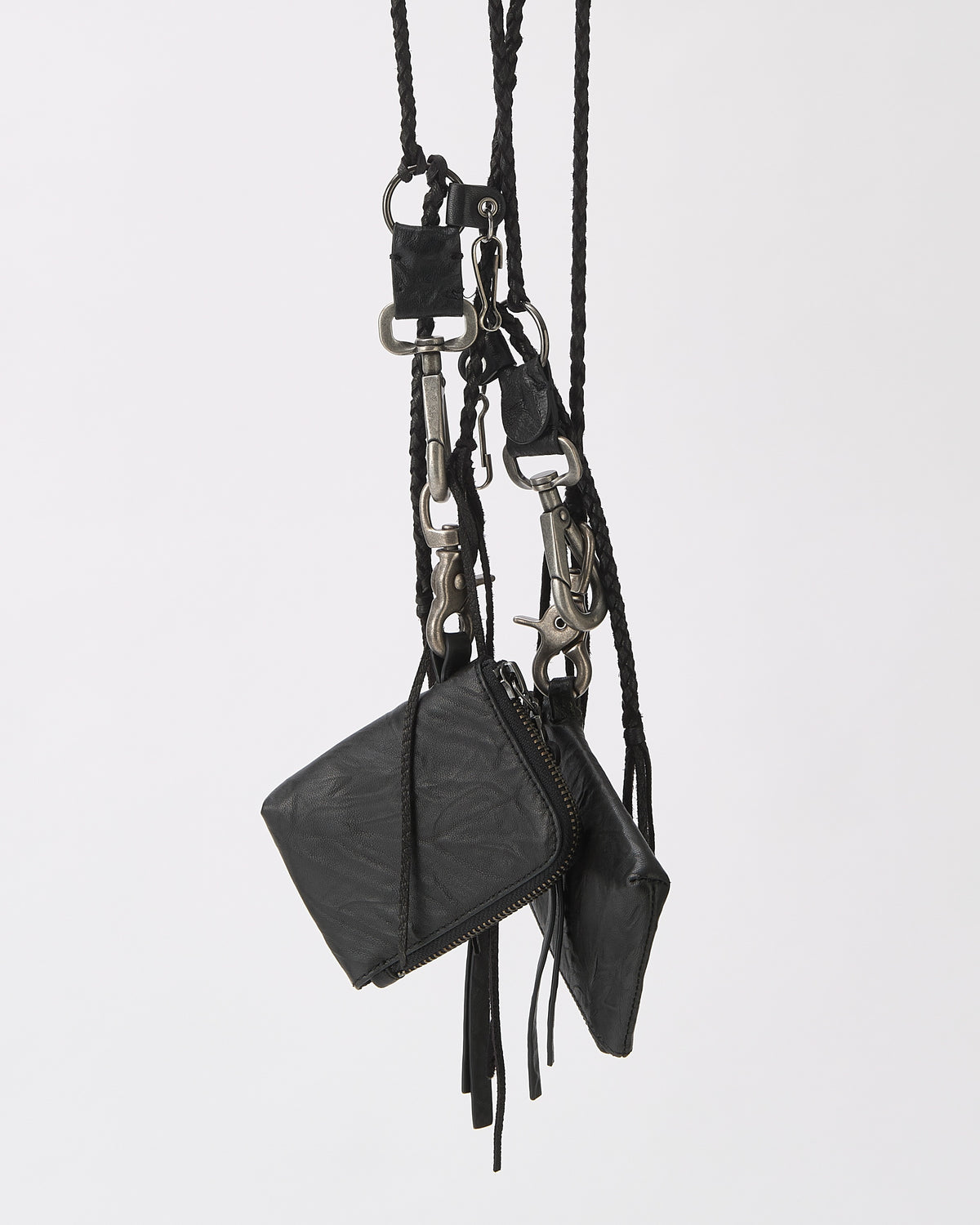 BLISTERED LEATHER WALLET & CHAIN