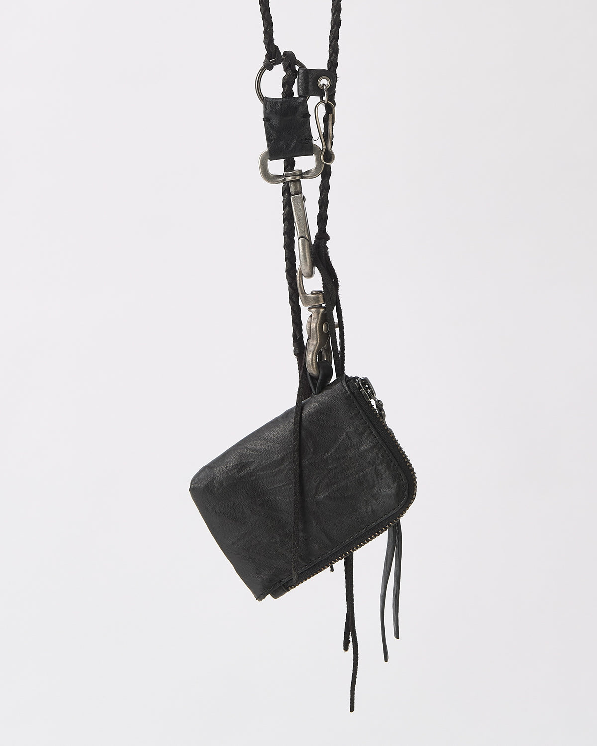 BLISTERED LEATHER WALLET & CHAIN