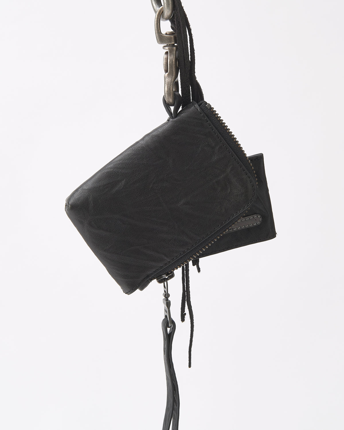 BLISTERED LEATHER WALLET & CHAIN
