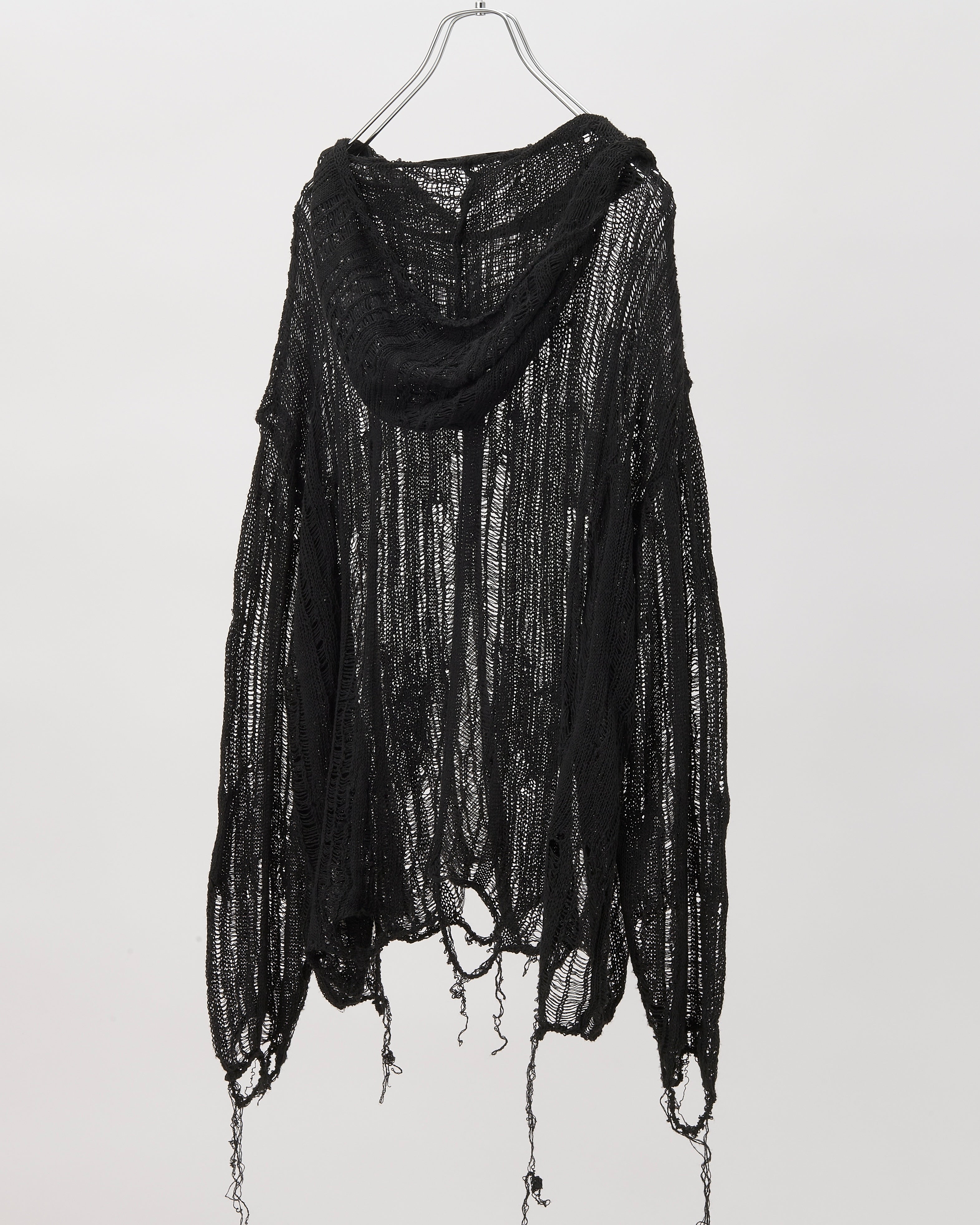 SPIDER KNIT HOODIE