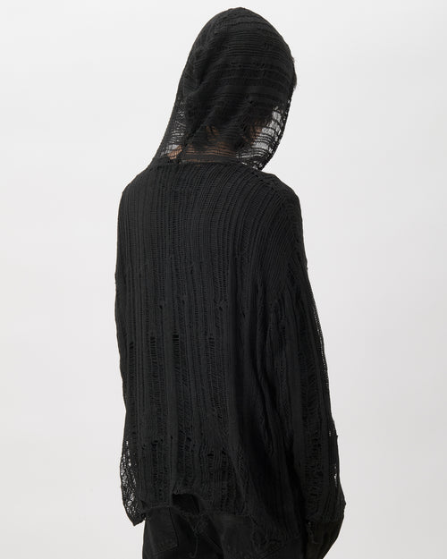 SPIDER KNIT HOODIE