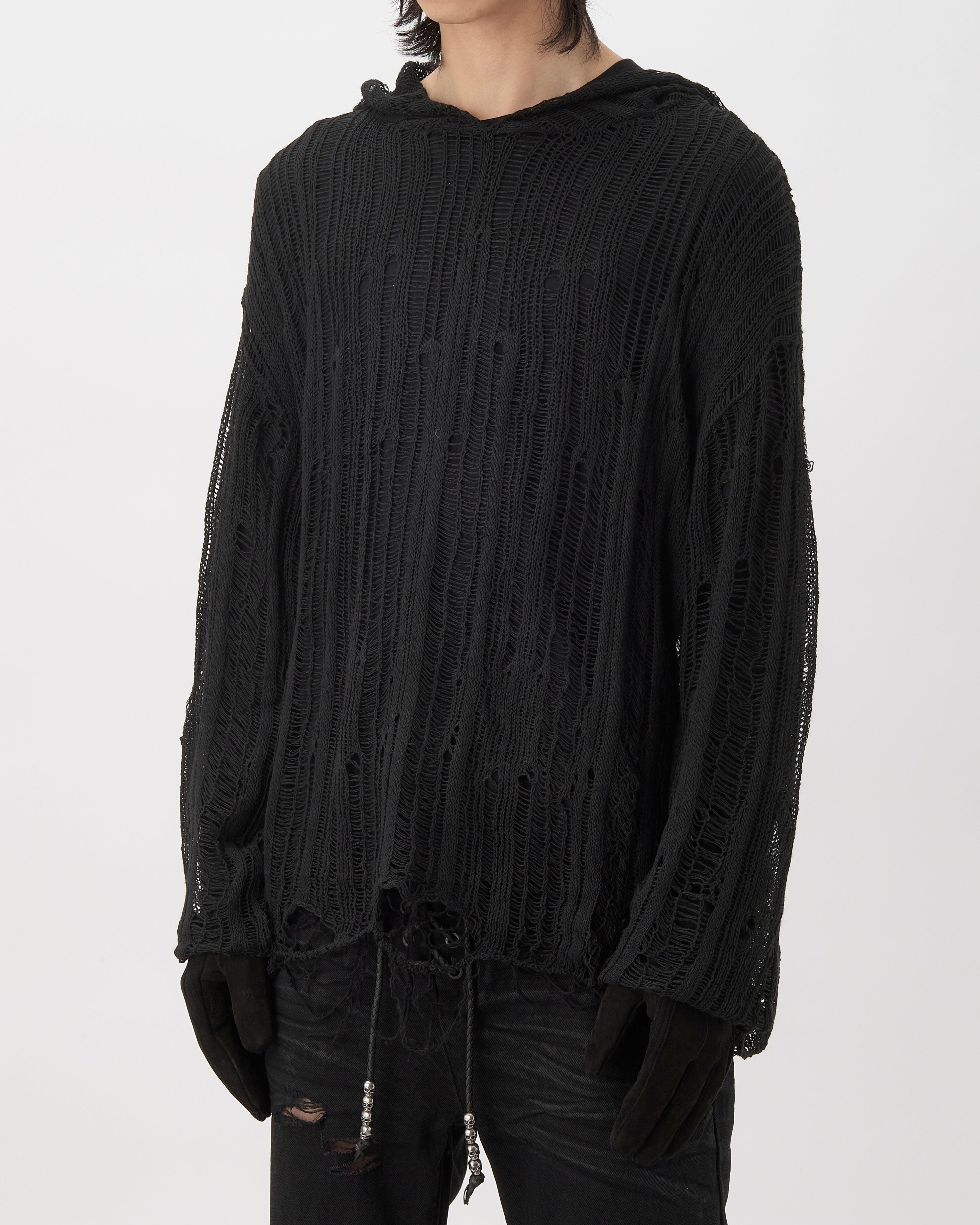 SPIDER KNIT HOODIE