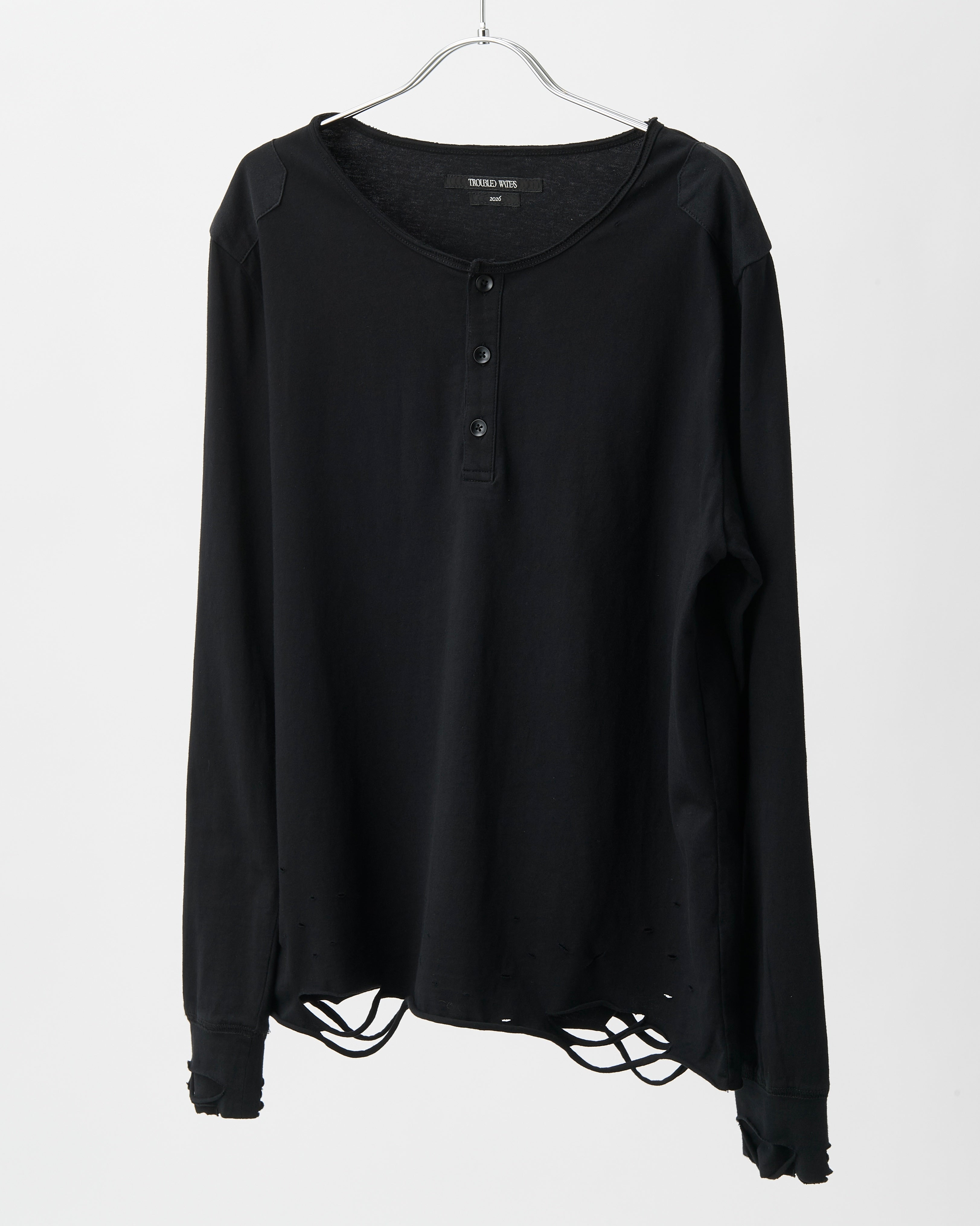VOID HENLEY SHIRT (BLACK)