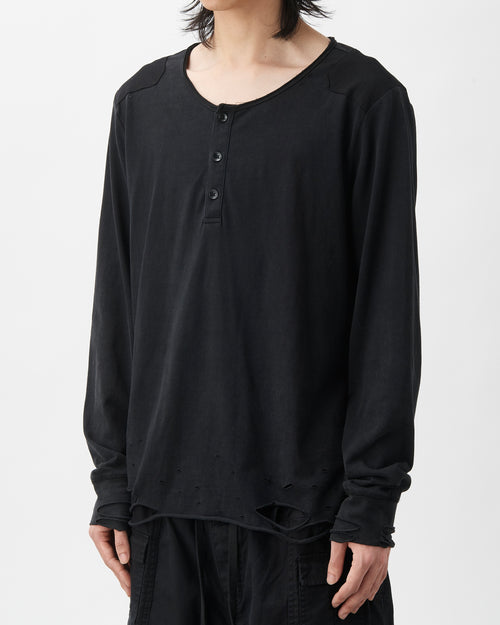 VOID HENLEY SHIRT (FADED BLACK)