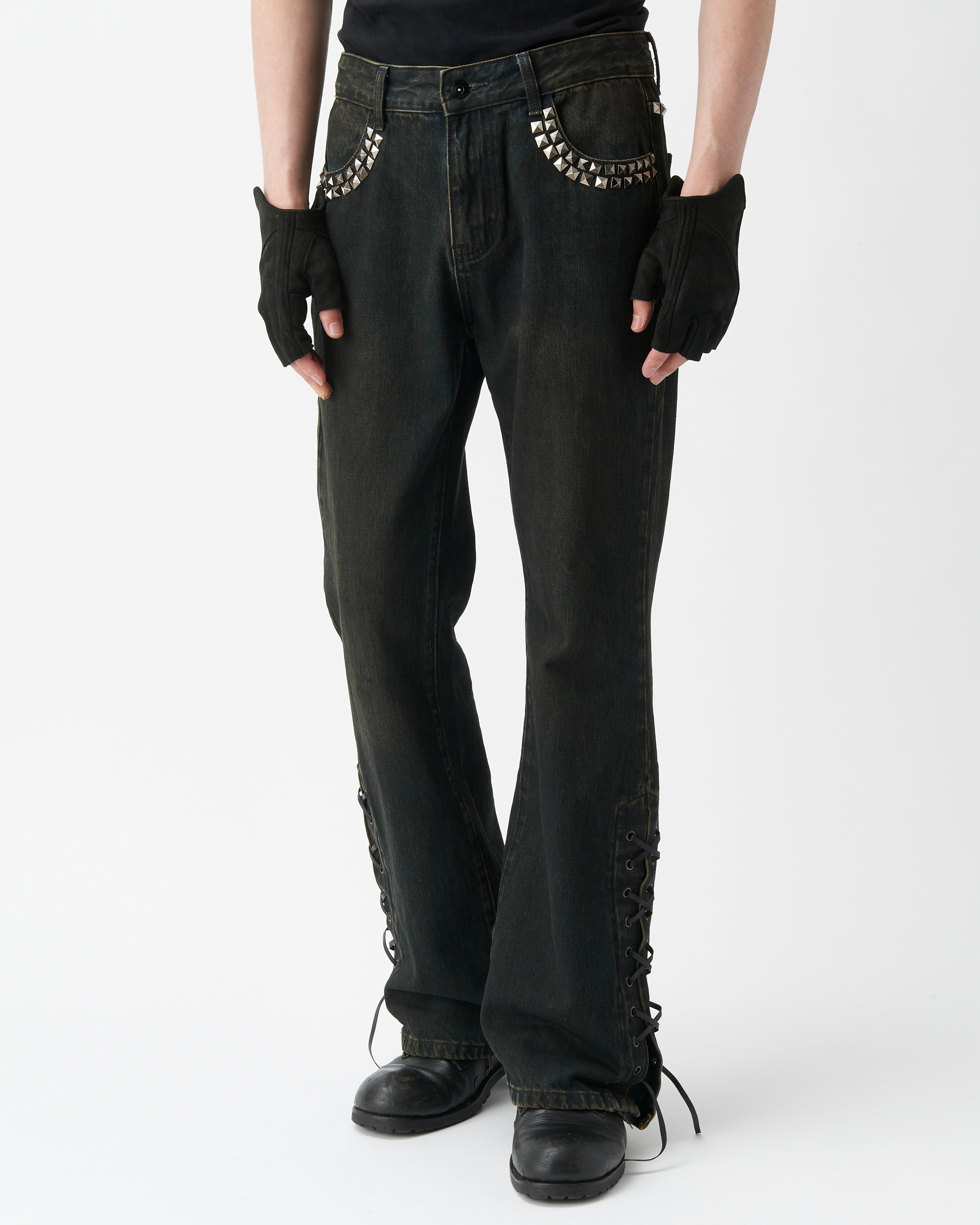 SIDE LACE JEANS