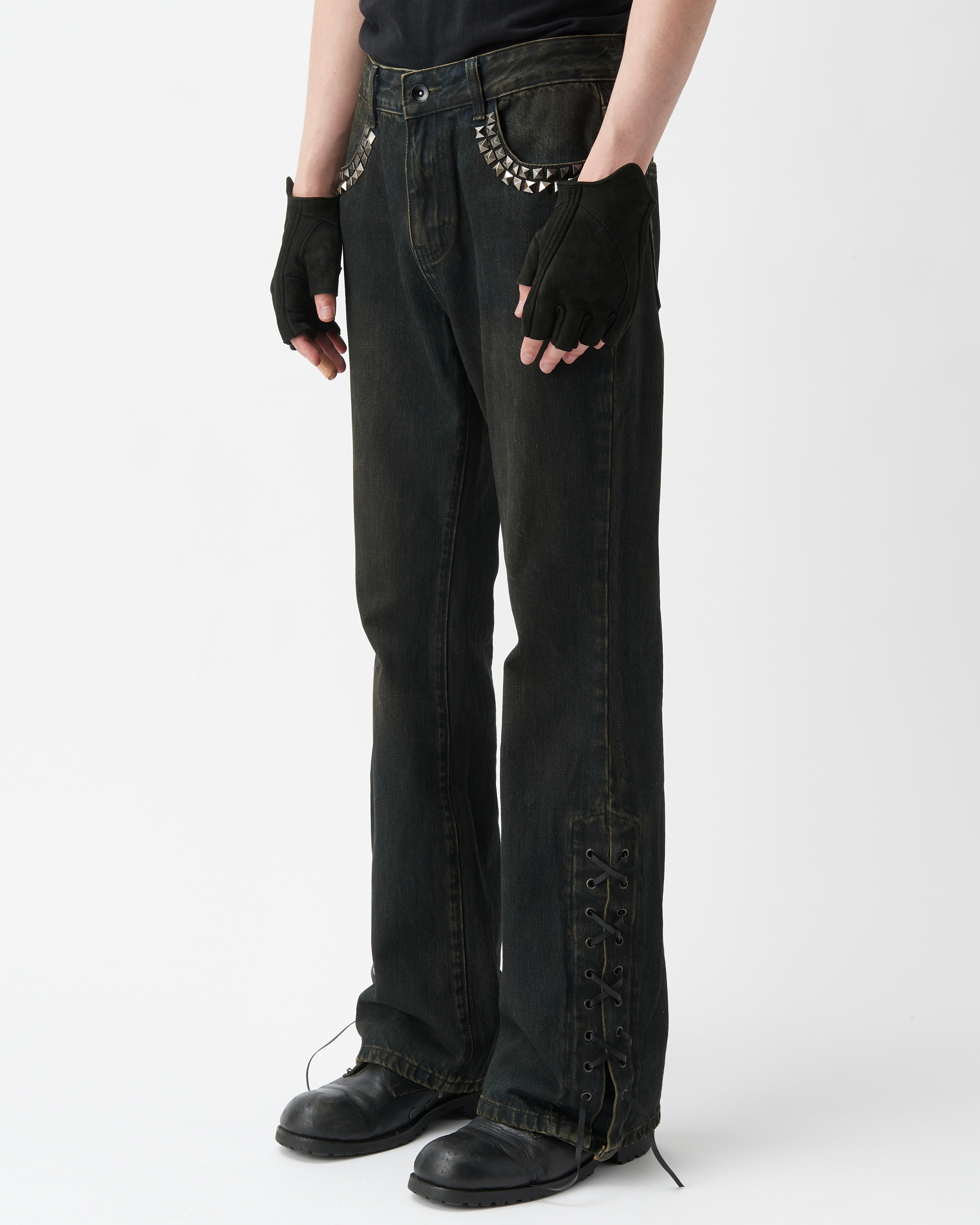 SIDE LACE JEANS – Troubled Waters