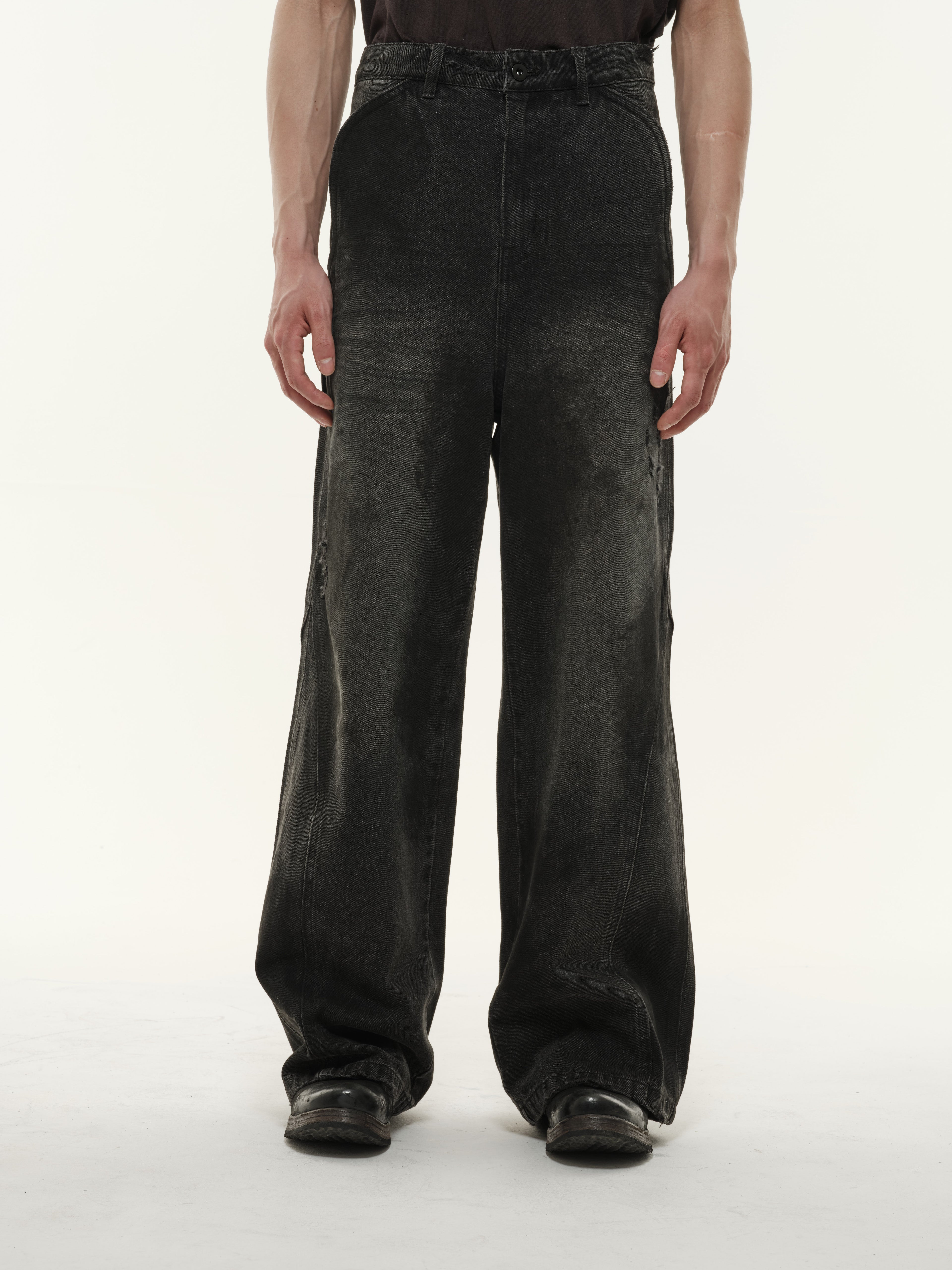TBW Distressed Widecut Denim