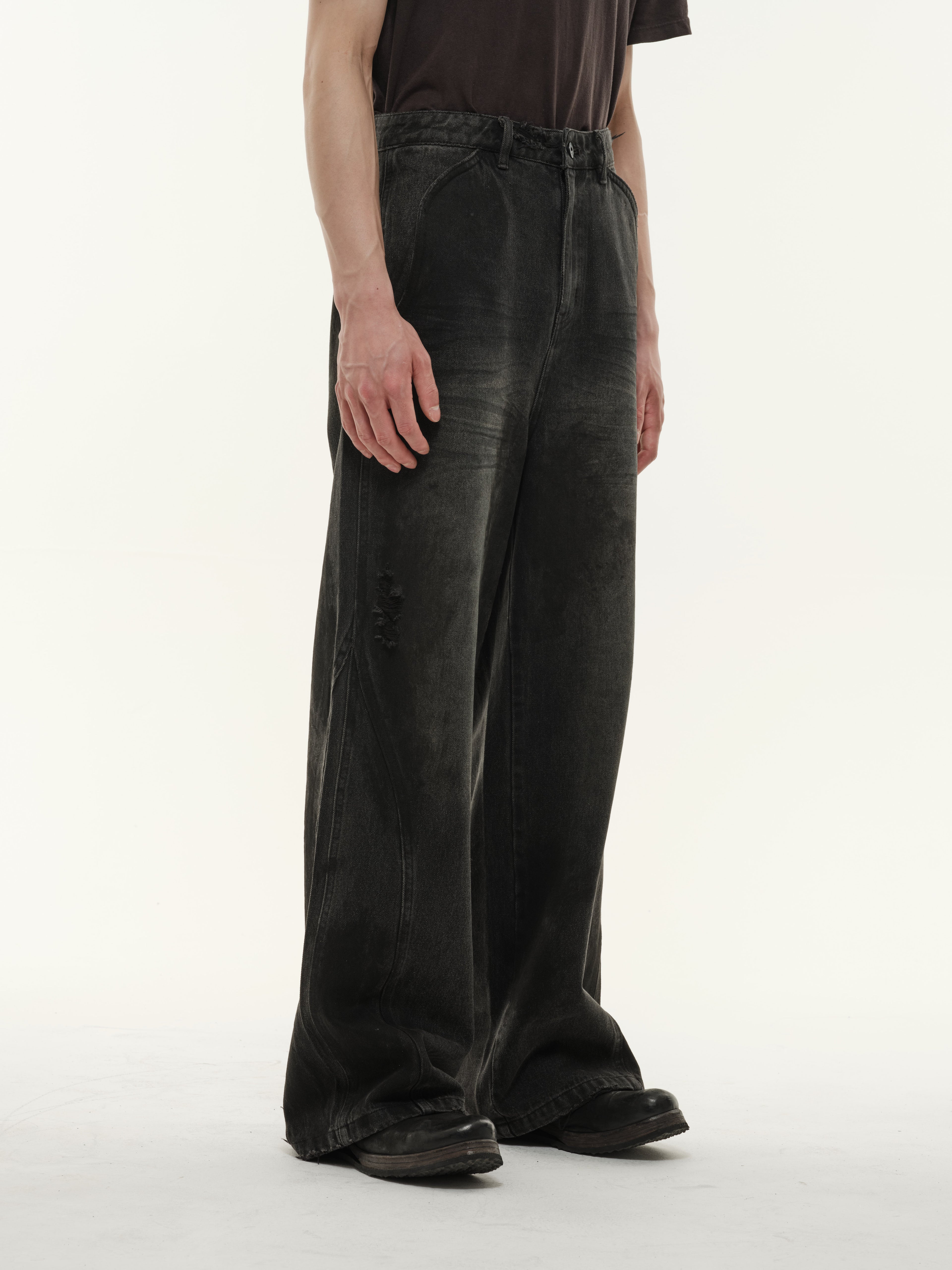 TBW Distressed Widecut Denim